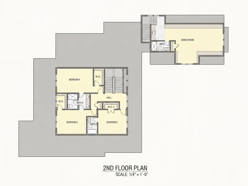 Antras Aukštas 5 – Namo projektas su mansarda 388 m², 4 Miegamieji — 64726R