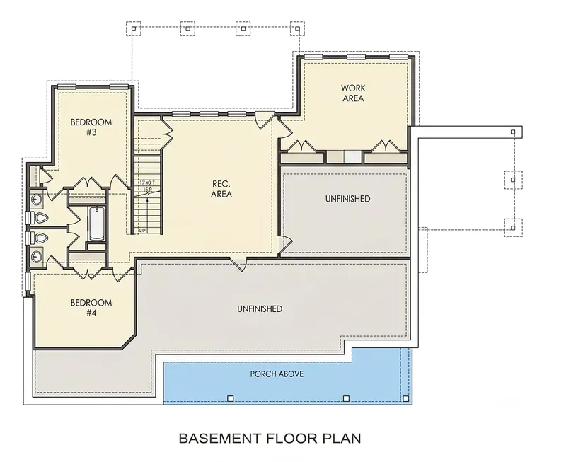 Rūsys 9 – Vieno aukšto namo projektas 310 m², 4 Miegamieji — 48796R