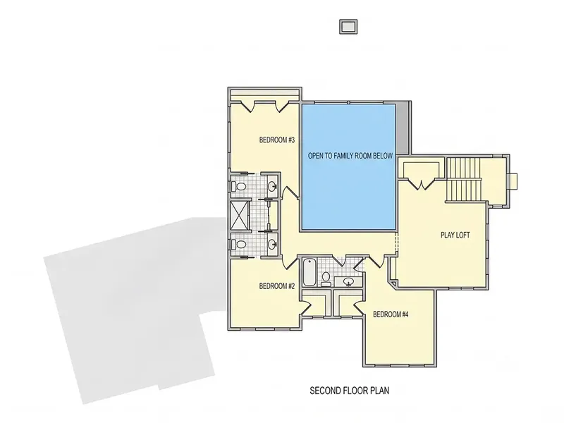 Antras Aukštas 7 – Dviejų aukštų namo projektas 433 m², 4 Miegamieji — 96376R