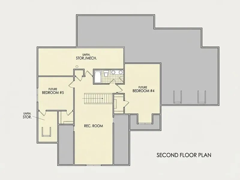 Antras Aukštas 10 – Namo projektas su mansarda 231 m², 4 Miegamieji — 42642R