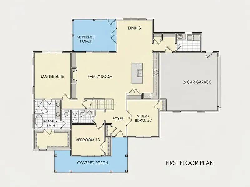 Pirmas Aukštas 9 – Namo projektas su mansarda 231 m², 4 Miegamieji — 42642R