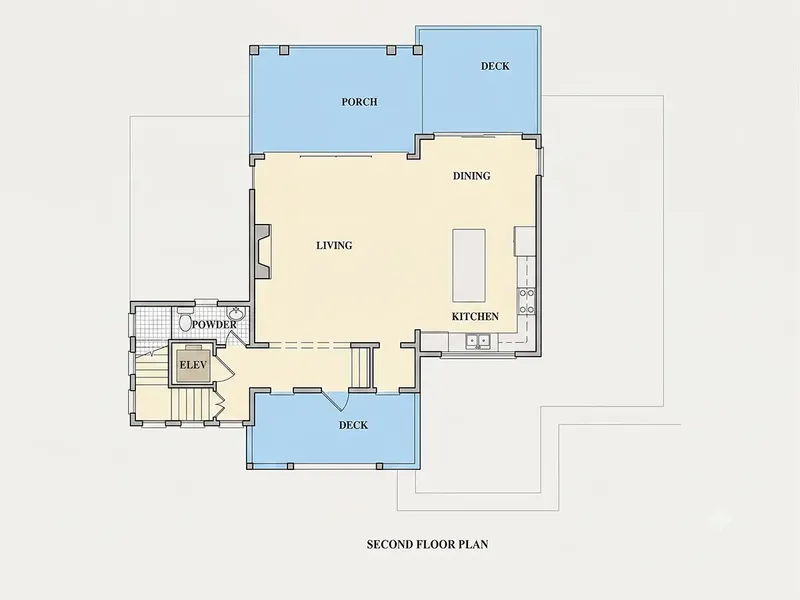 Antras Aukštas 13 – Trijų aukštų namo projektas 285 m², 4 Miegamieji — 89056R