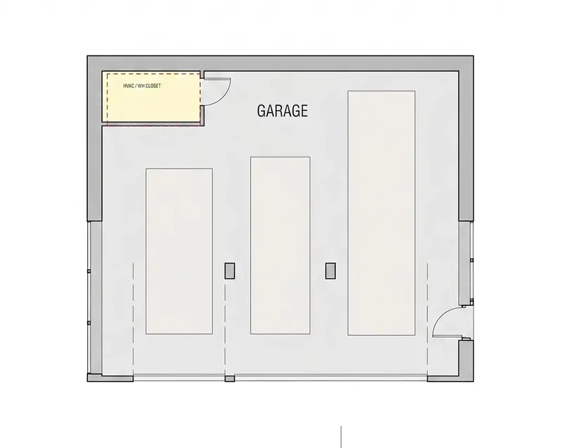 Pirmas Aukštas 10 – Dviejų aukštų namo projektas 113 m², 2 Miegamieji — 65832R