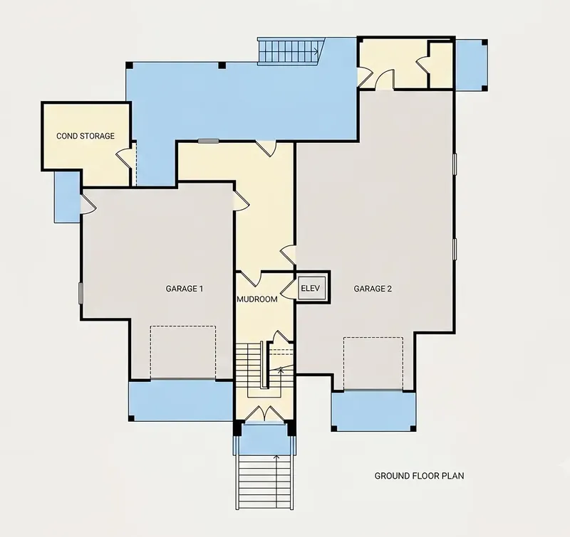 Rūsys 7 – Trijų aukštų namo projektas 382 m², 4 Miegamieji — 24376R