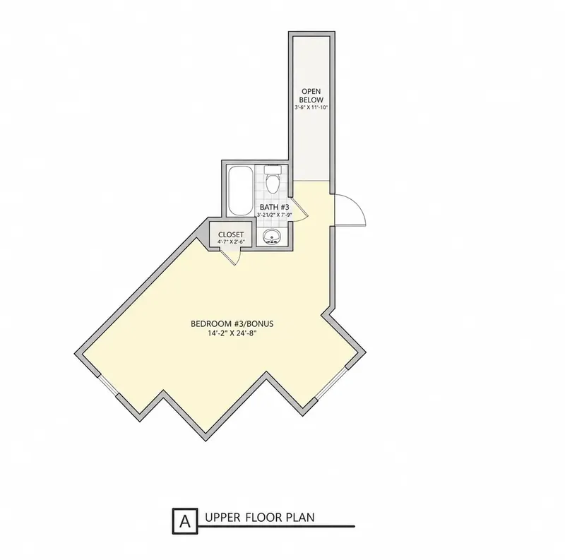Antras Aukštas 1 – Namo projektas su mansarda 270 m², 3 Miegamieji — 39461R