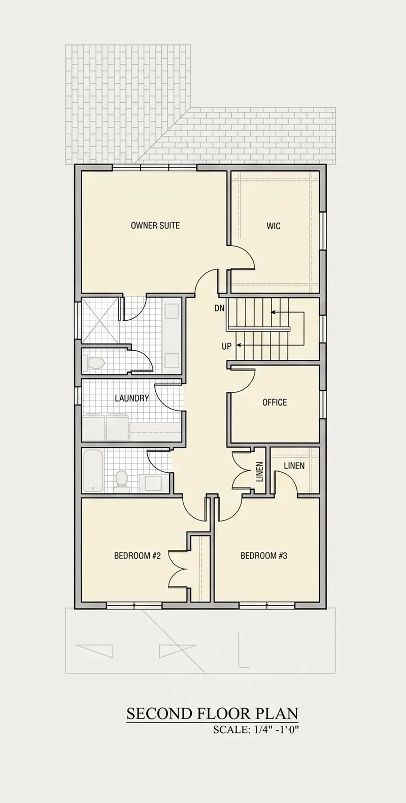 Antras Aukštas 11 – Dviejų aukštų namo projektas 274 m², 4 Miegamieji — 57702R