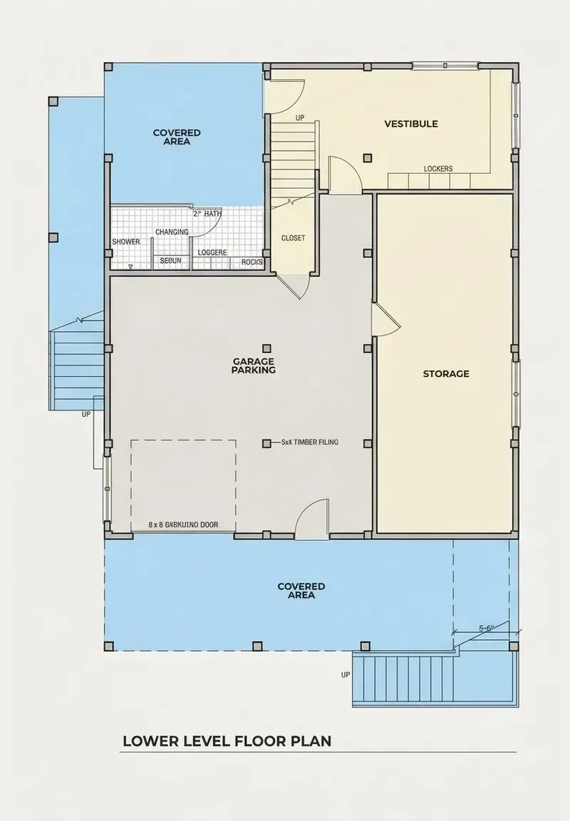 Rūsys 10 – Trijų aukštų namo projektas 121 m², 4 Miegamieji — 94231R