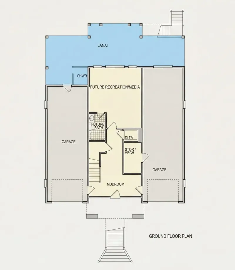 Rūsys 24 – Trijų aukštų namo projektas 306 m², 4 Miegamieji — 47749R