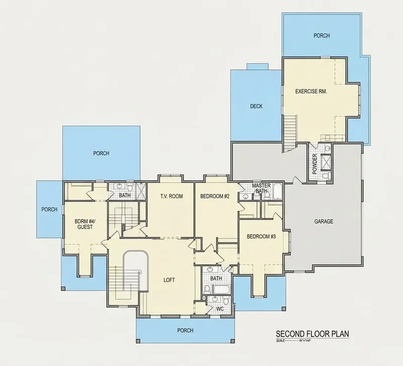 Antras Aukštas 21 – Trijų aukštų namo projektas 522 m², 4 Miegamieji — 95085R