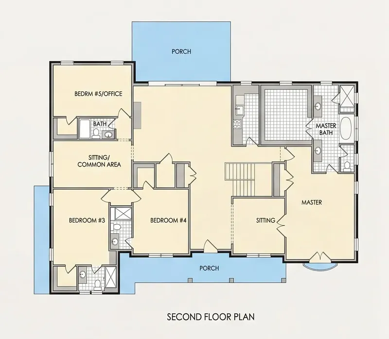 Antras Aukštas 12 – Dviejų aukštų namo projektas 646 m², 6 Miegamieji — 35577R