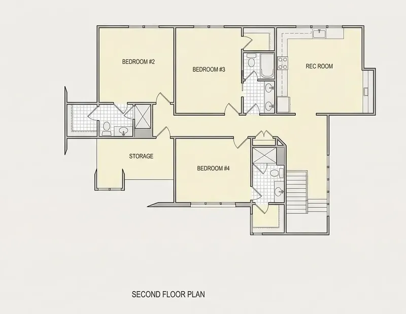 Antras Aukštas 22 – Namo projektas su mansarda 398 m², 4 Miegamieji — 43606R