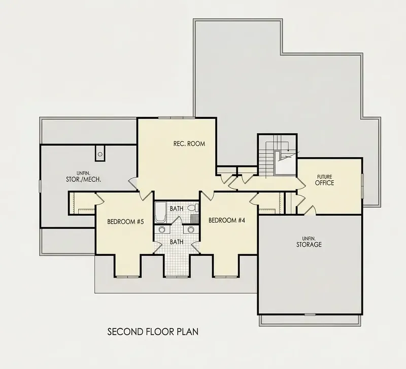 Antras Aukštas 11 – Namo projektas su mansarda 329 m², 4 Miegamieji — 45616R