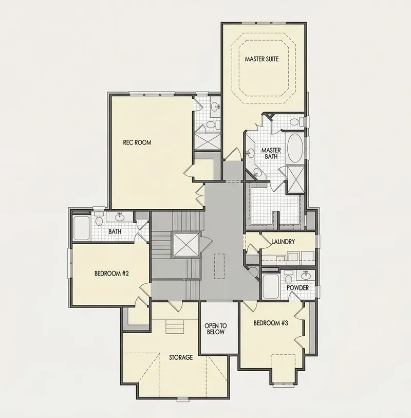 Antras Aukštas 20 – Dviejų aukštų namo projektas 530 m², 5 Miegamieji — 26217R
