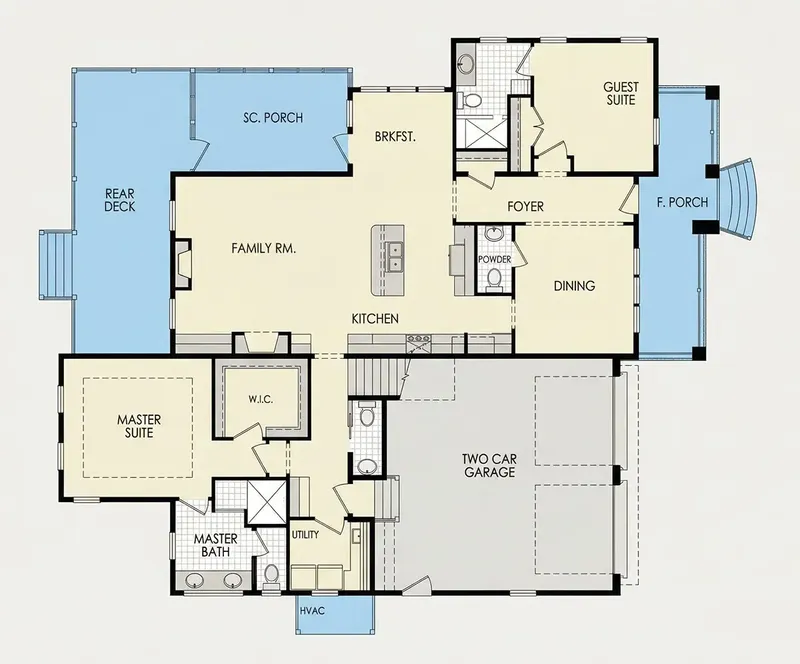 Pirmas Aukštas 28 – Namo projektas su mansarda 247 m², 3 Miegamieji — 94736R