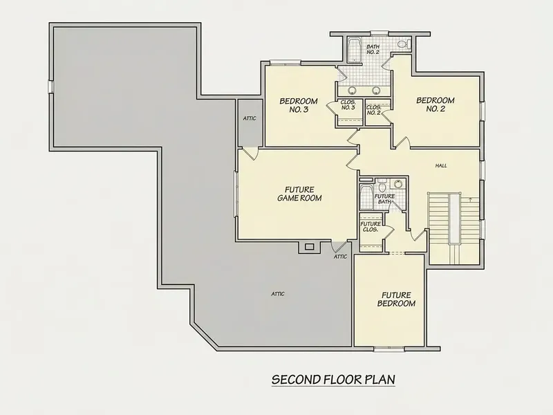 Antras Aukštas 13 – Dviejų aukštų namo projektas 424 m², 4 Miegamieji — 67106R