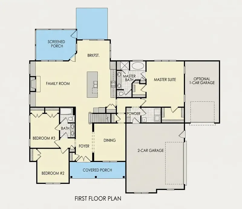 Pirmas Aukštas 22 – Namo projektas su mansarda 281 m², 4 Miegamieji — 59002R