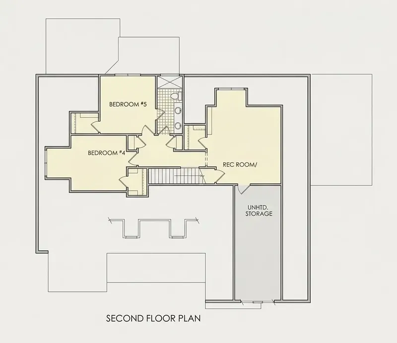 Antras Aukštas 23 – Namo projektas su mansarda 281 m², 4 Miegamieji — 59002R