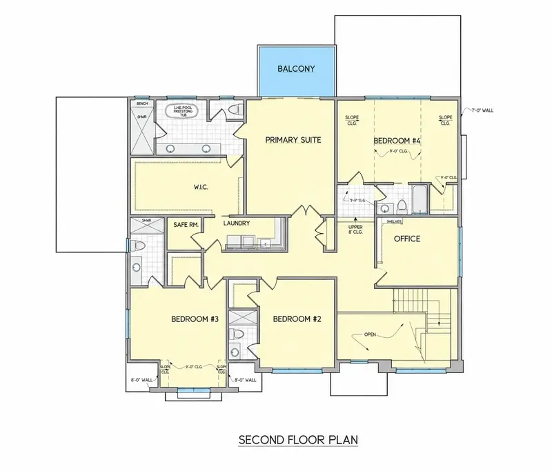 Antras Aukštas 10 – Dviejų aukštų namo projektas 624 m², 5 Miegamieji — 82614R
