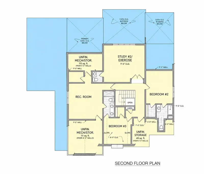 Antras Aukštas 19 – Dviejų aukštų namo projektas 397 m², 4 Miegamieji — 38077R