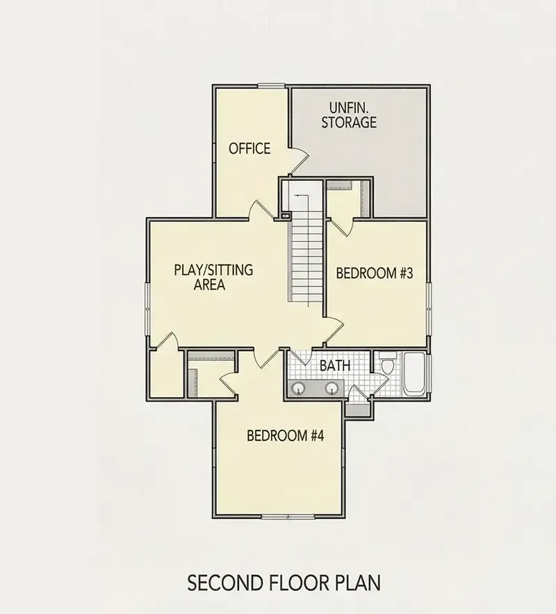 Antras Aukštas 21 – Namo projektas su mansarda 235 m², 4 Miegamieji — 88702R