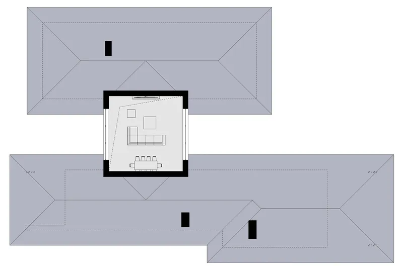 Antras Aukštas 17 – Vieno aukšto namo projektas 300 m², 4 Miegamieji — 33083C
