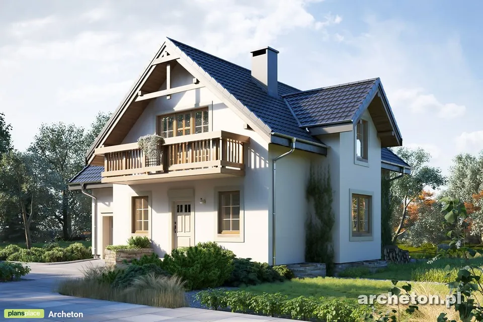 Pagrindiniai vaizdai 1 – Namo projektas su mansarda 201 m², 4 Miegamieji — 13485R