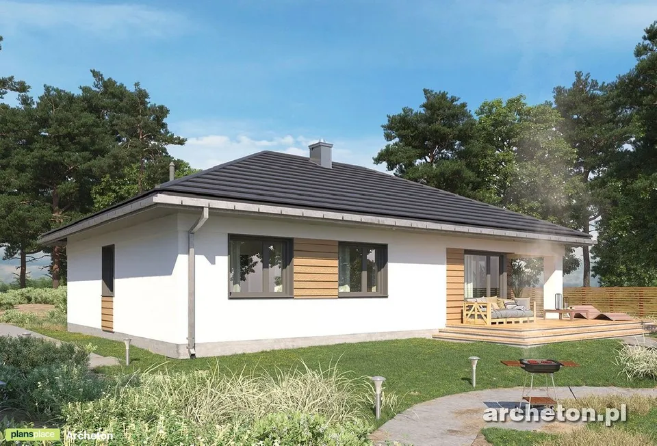 Pagrindiniai vaizdai 1 – Vieno aukšto namo projektas 127 m², 3 Miegamieji — 20985R