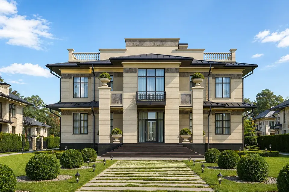 Pagrindiniai vaizdai 2 – Trijų aukštų namo projektas 545 m², 6 Miegamieji — 16959R