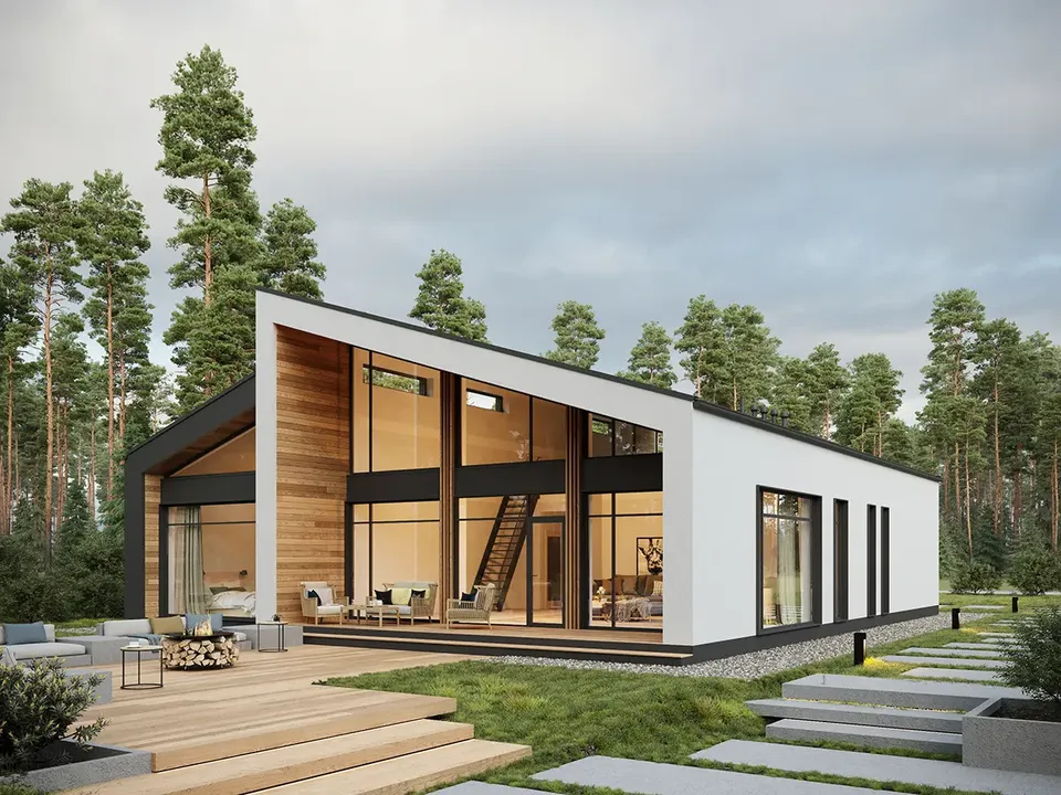 Pagrindiniai vaizdai 2 – Namo projektas su mansarda 212 m², 3 Miegamieji — 10692R