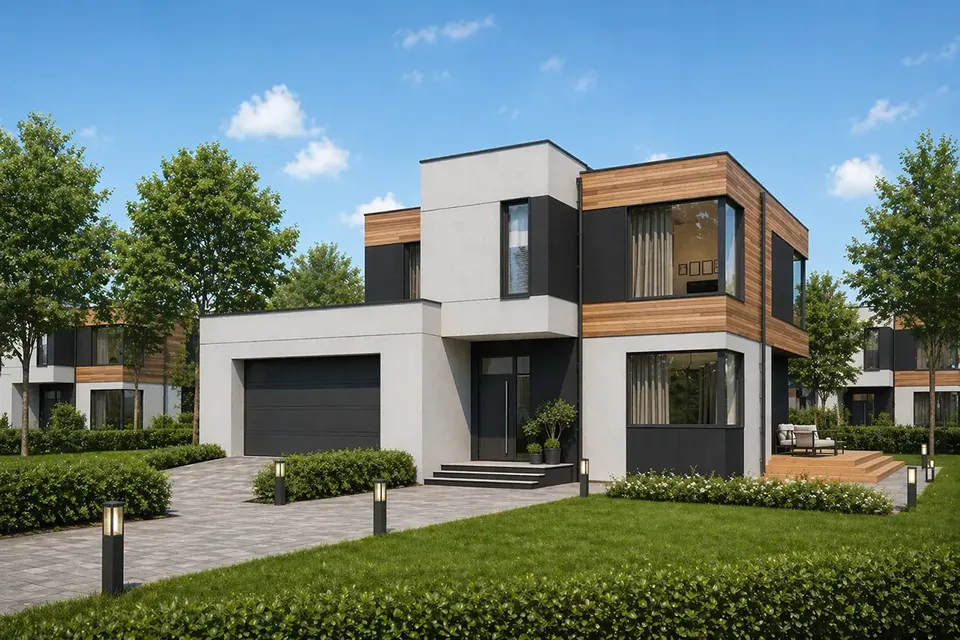 Pagrindiniai vaizdai 2 – Dviejų aukštų namo projektas 211 m², 4 Miegamieji — 81187R