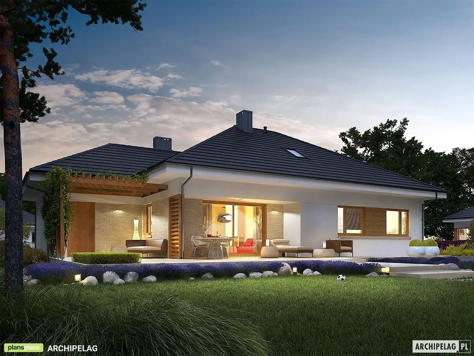 Pagrindiniai vaizdai 1 – Namo projektas su mansarda 139 m², 3 Miegamieji — 99697R